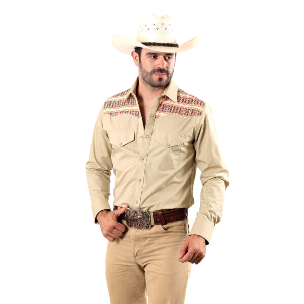 Camisa Vaquera Rodeo Beige R01