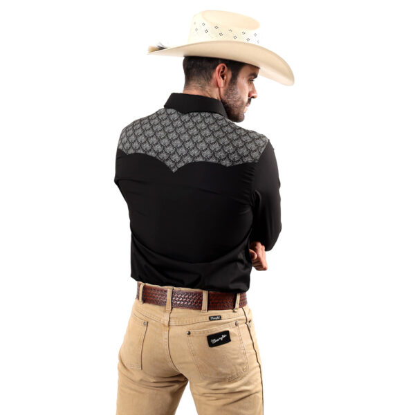 Camisa Vaquera Rodeo Negra R01 - Imagen 2