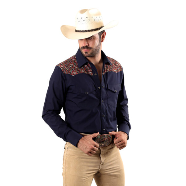 Camisa Vaquera Rodeo Marino R01