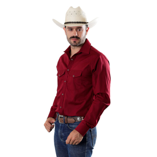 Camisa Vaquera Básica Roja R01