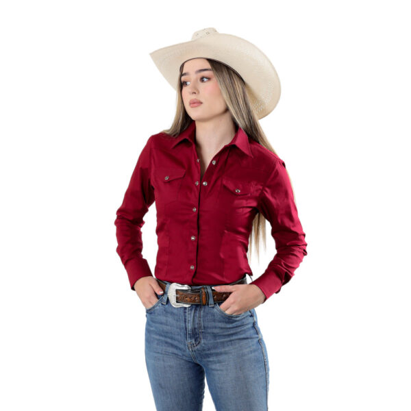 Camisa Vaquera Básica Roja R01