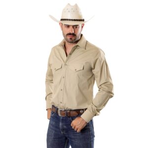 Camisa Vaquera Rancho Cero Uno Café