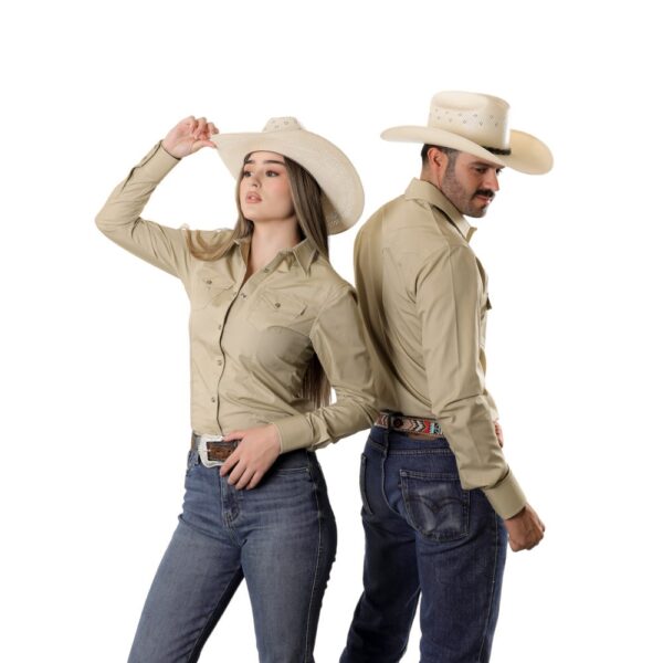 Camisa Vaquera Rancho Cero Uno Café