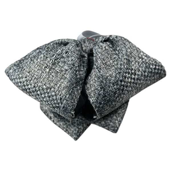 Moño/Corbatín Charro Gris Entretejido
