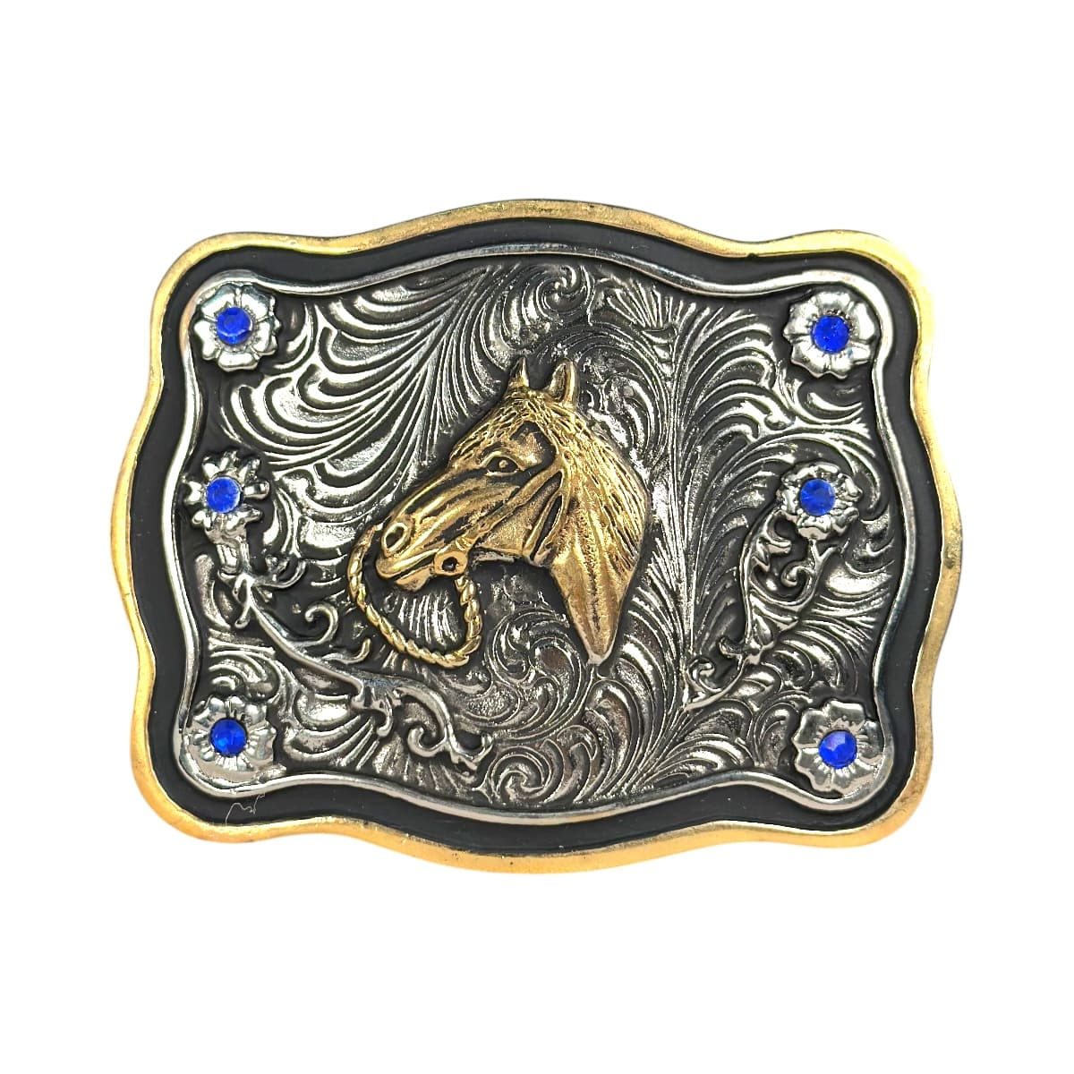 Hebilla Caballo Gris
