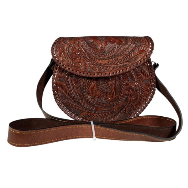 Bolso Circular Cincelado Mediano