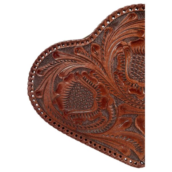 Bolso Corazón Cincelado Mediano Café