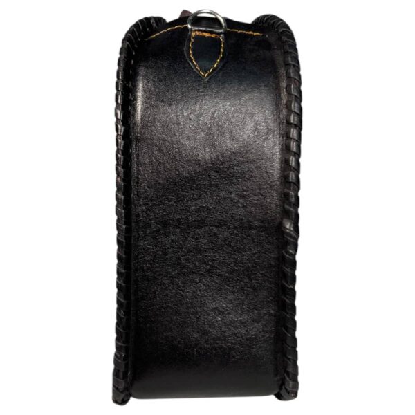 Bolso Corazón Cincelado Mediano Negro