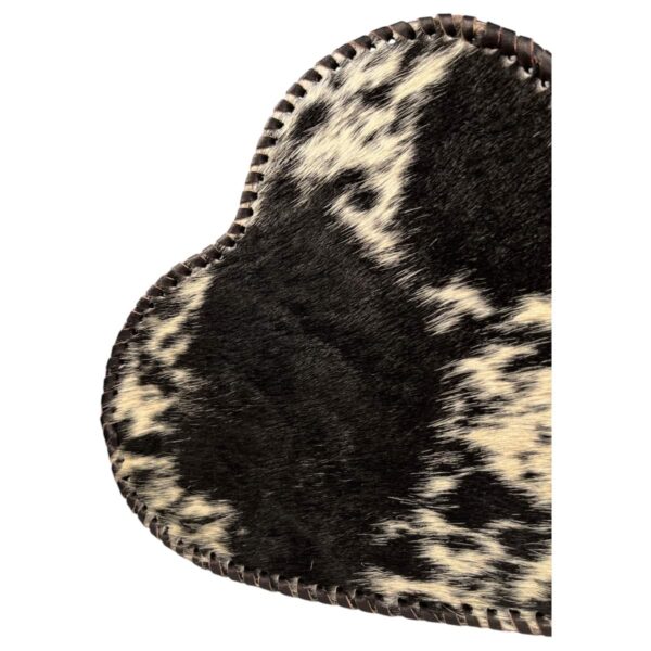Bolso Corazón Pelo Mediano Negro