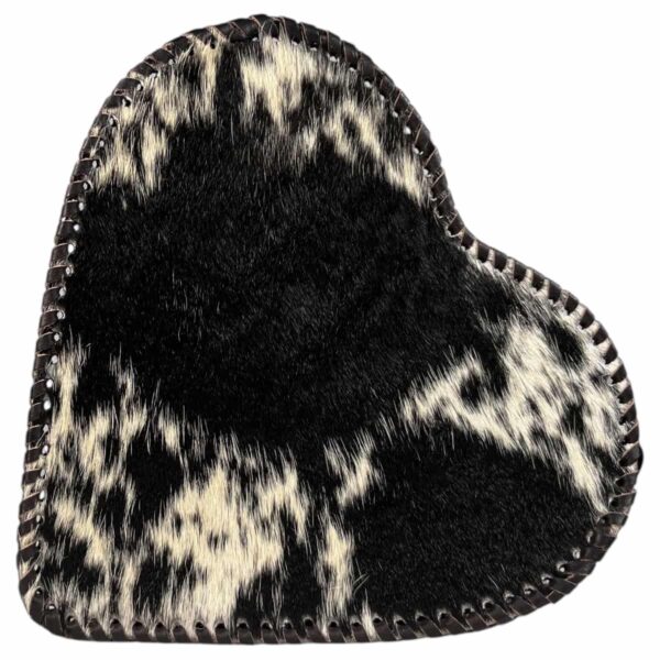 Bolso Corazón Pelo Mediano Negro