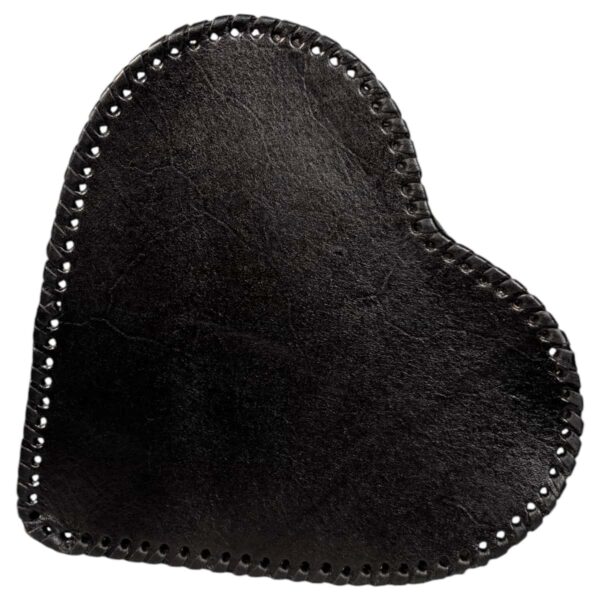 Bolso Corazón Pelo Mediano Negro
