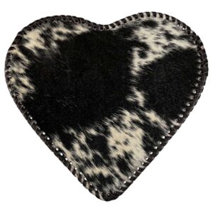 Bolso Corazón Pelo Mediano Negro