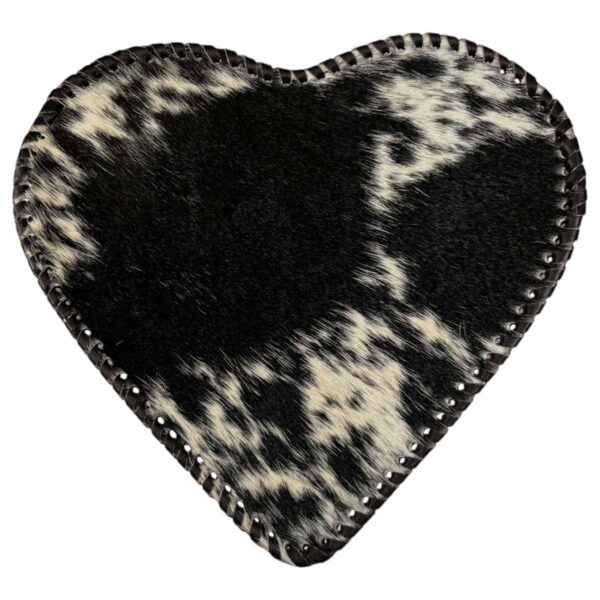 Bolso Corazón Pelo Mediano Negro