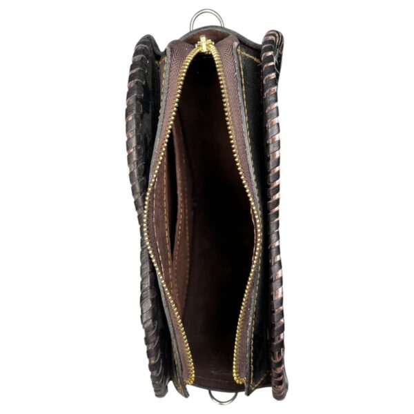 Bolso Corazón Pelo Mediano Negro