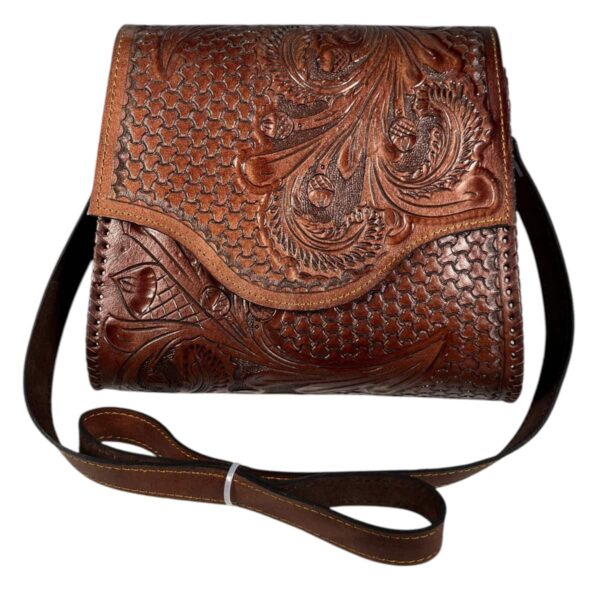 Bolso Cincelada Grande Marrón