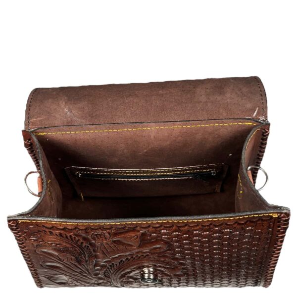Bolso Cincelada Grande Marrón