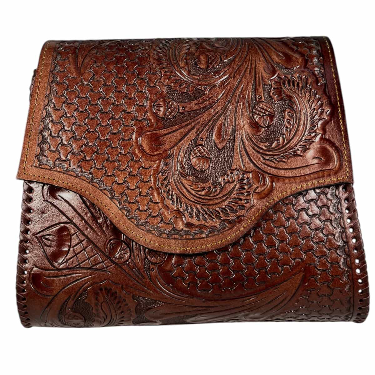 Bolso Cincelada Grande Marrón