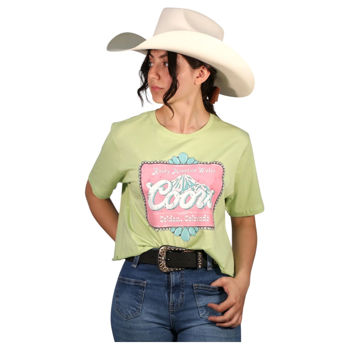 Playera R River Coors Verde Pistache