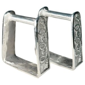 Estribo Charro con Diseños de Soga