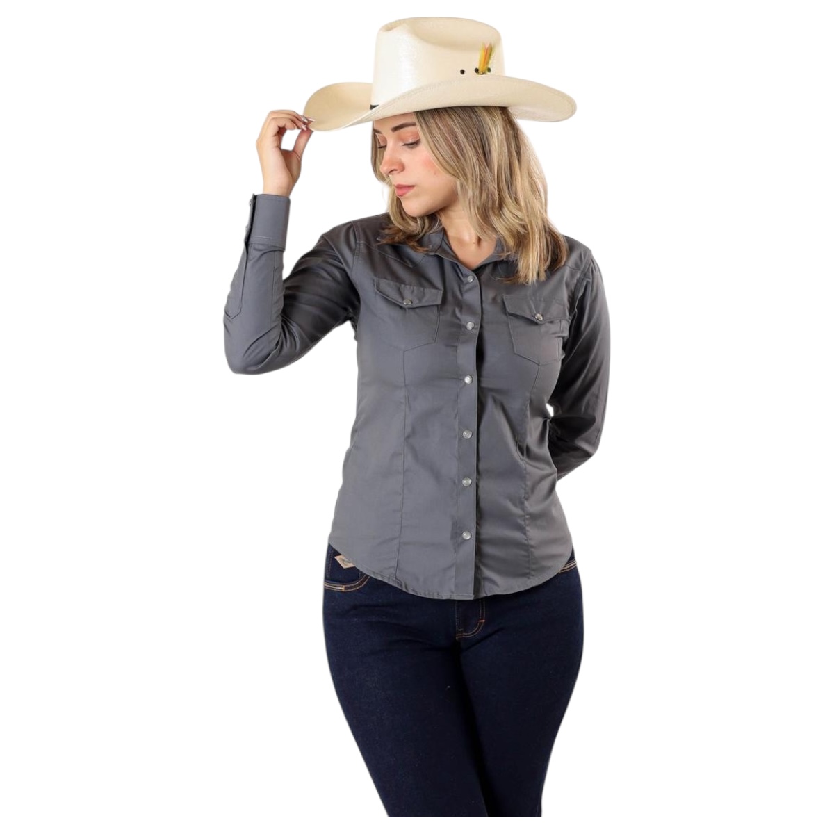 Camisa Básica Gris R01