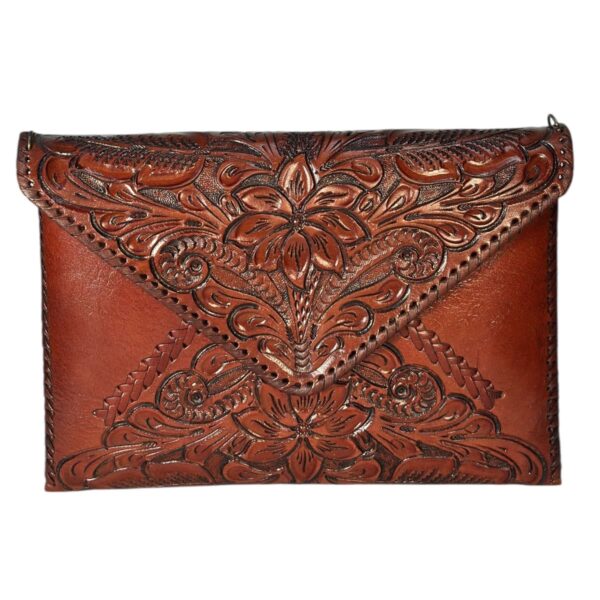 Bolso Cincelada Grande Marrón