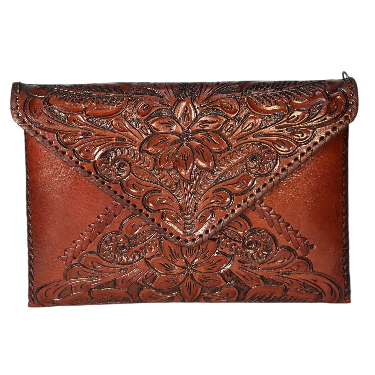 Bolso Cincelada Grande Marrón