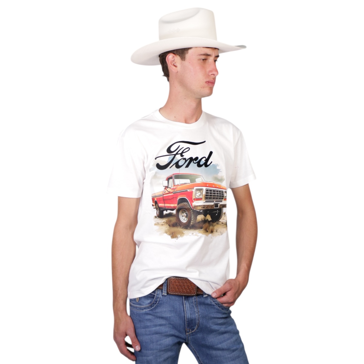 Playera Ford Blanca