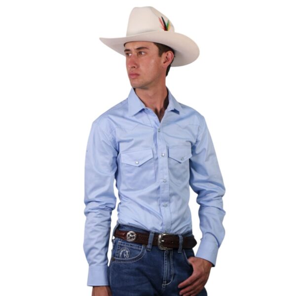 Camisa Premium Azul Cielo