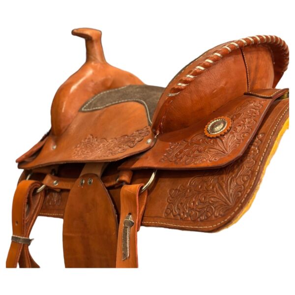 Montura texana naranja