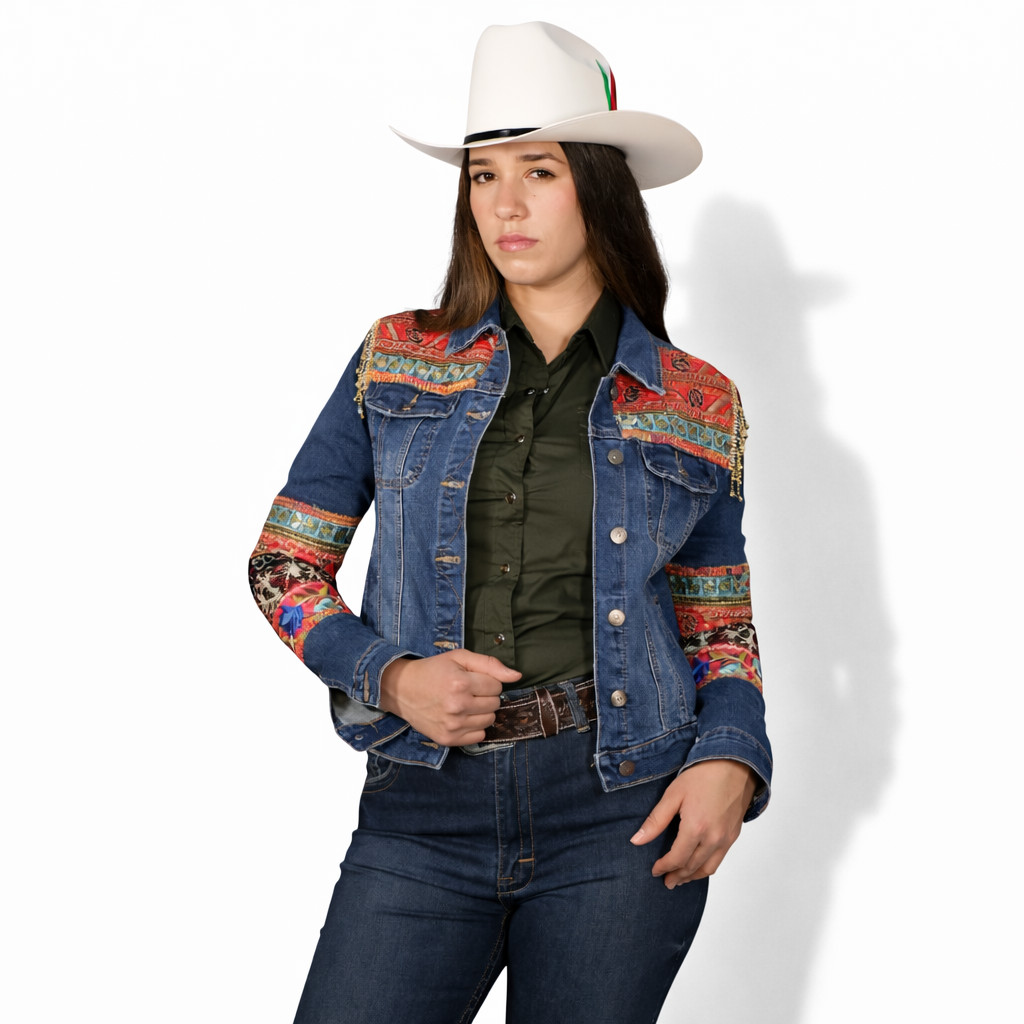 Chamarra de Mezclilla con Lentejuela