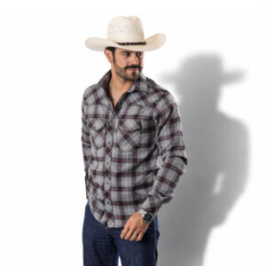 Camisa Rodeo Cuadros Morados R01