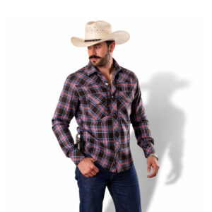 Camisa Rodeo Cuadros Cafés R01