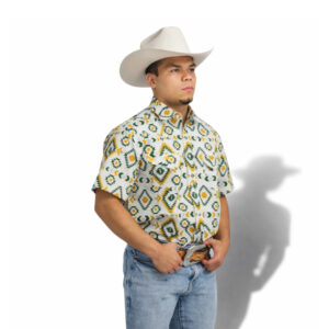 Camisa Blanca con Diseños Lost Calf