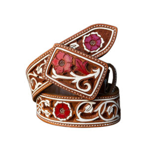 Cinto cincelado troquelado - flores