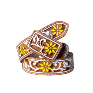 Cinto cincelado troquelado - flores