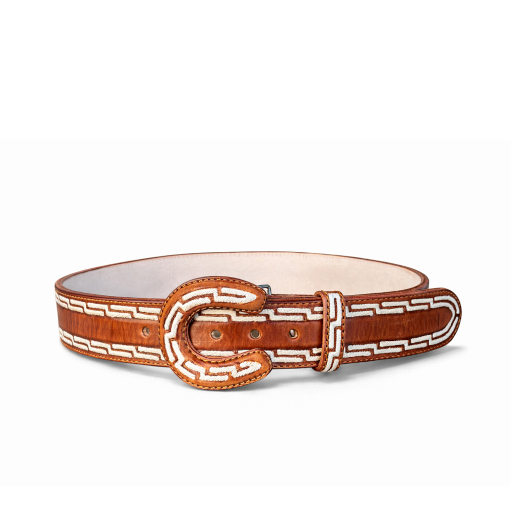 Fajo/cinto Vaquero Piteado Original con Greca Charra