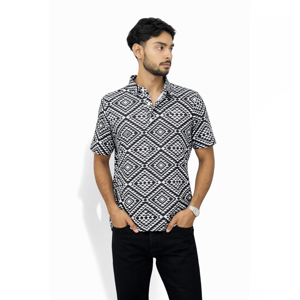 Playera Lost Calf Blanco/Negro