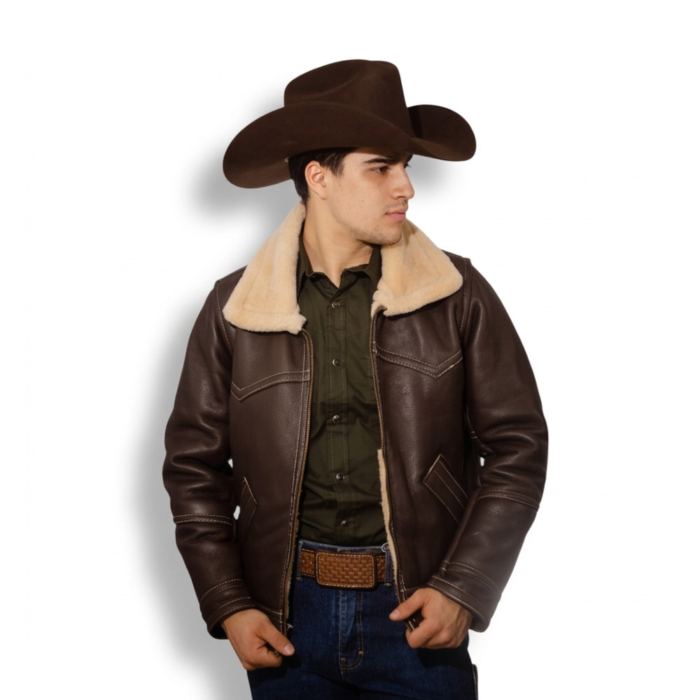 Chamarra de Piel Malboro