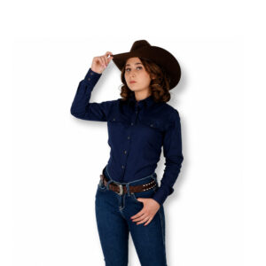 Camisa Vaquera Azul Marino R01