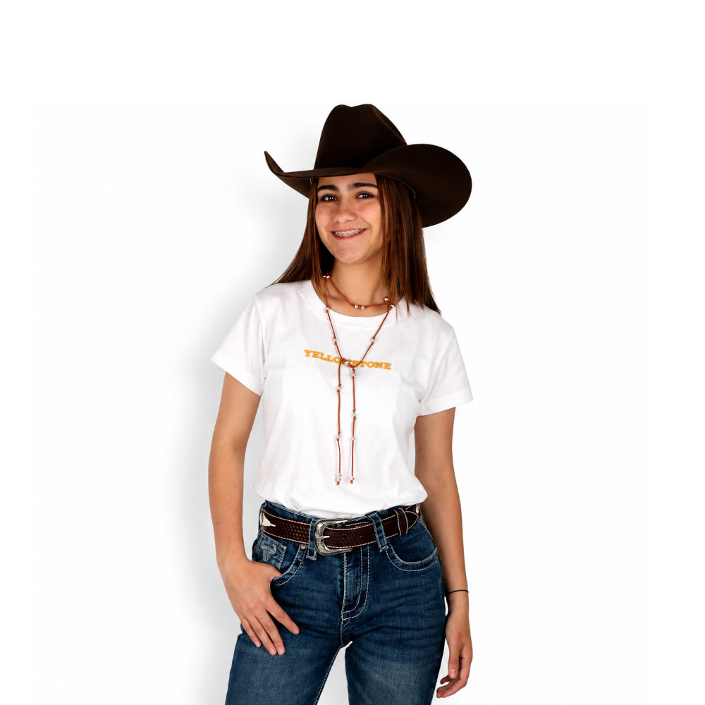 Playera Blanca Yellowstone