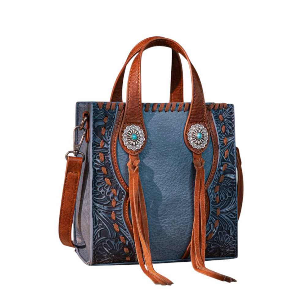 Mini Bolso Vaquero / Bandolera Trinity Ranch Azul