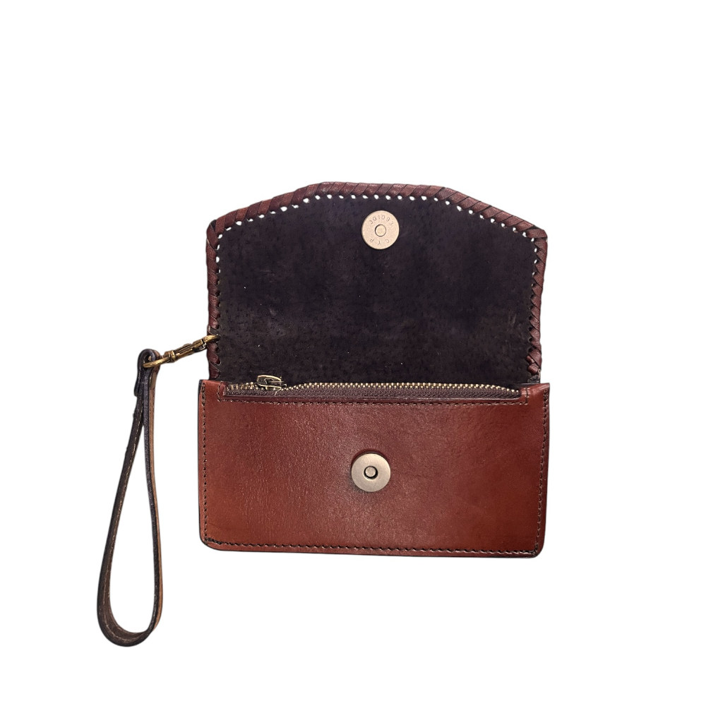 Cartera/Billetera Vaquera Cincelada Café