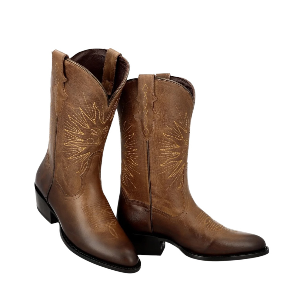Bota Vaquera Jaca Solei Oval - Tan