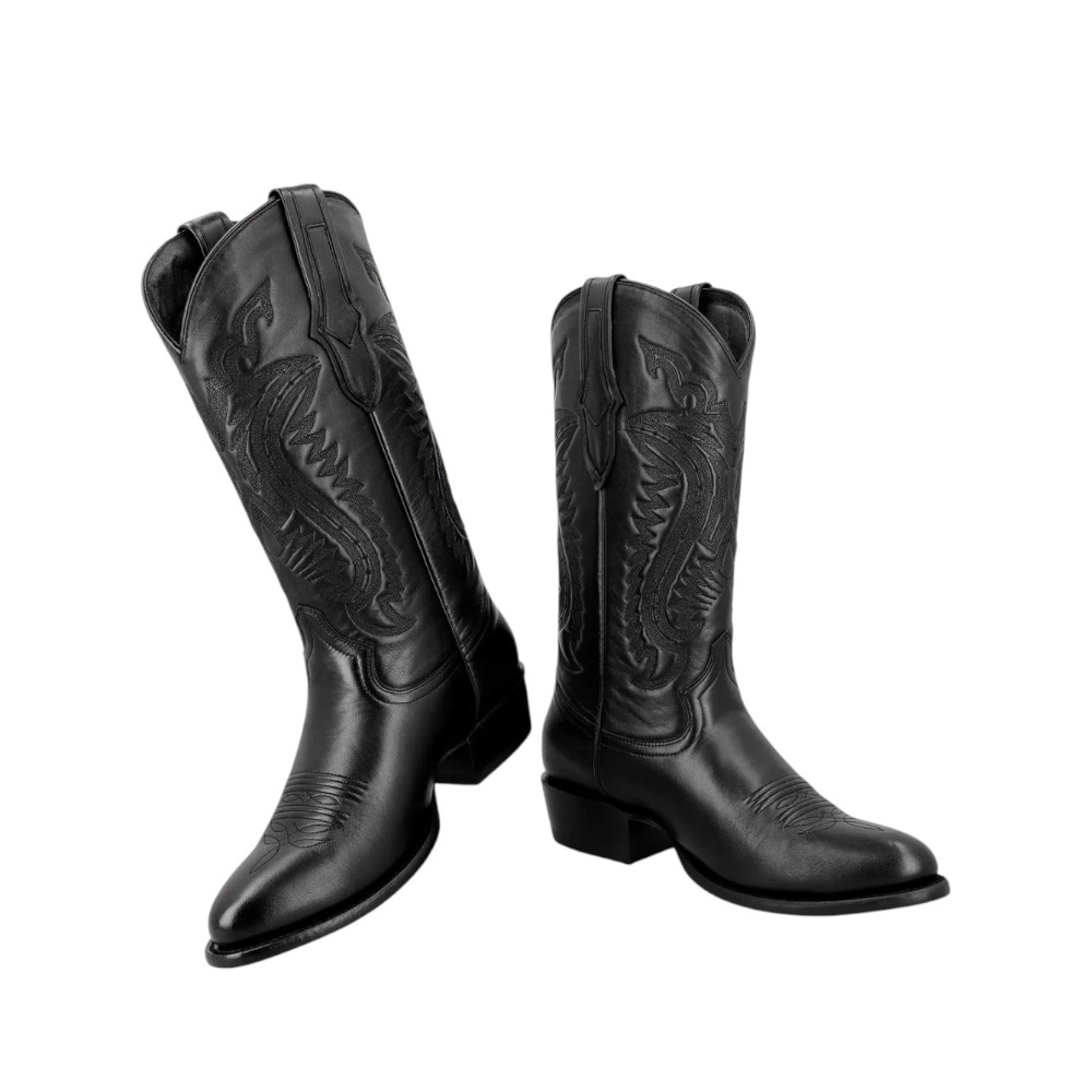 Bota Vaquera Jaca Azteca Reno - Negra