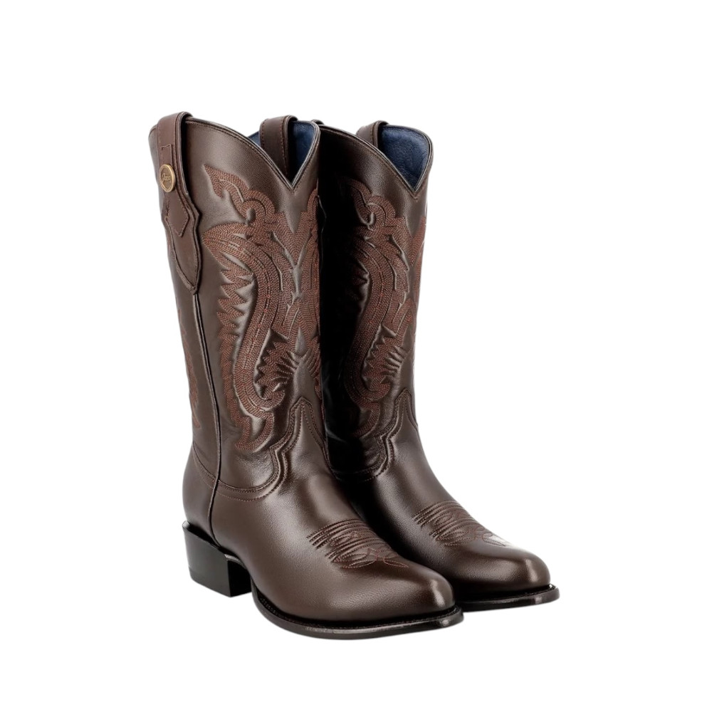 Bota Vaquera Jaca Azteca Venado Americano - Café
